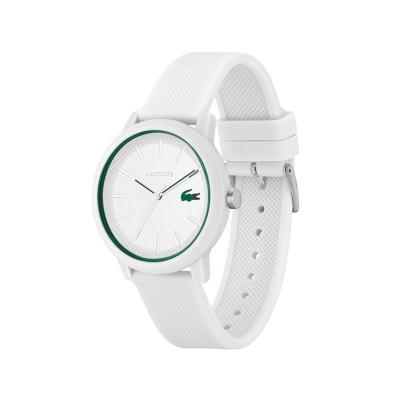 Main Image 2 of Lacoste Men's 12.12 White Dial & White Silicone Strap Watch