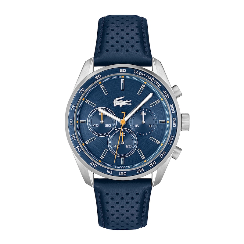Main Image 1 of Lacoste Men's Boston Blue Dial & Blue Leather Strap Watch