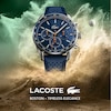 Thumbnail Image 3 of Lacoste Men's Boston Blue Dial & Blue Leather Strap Watch