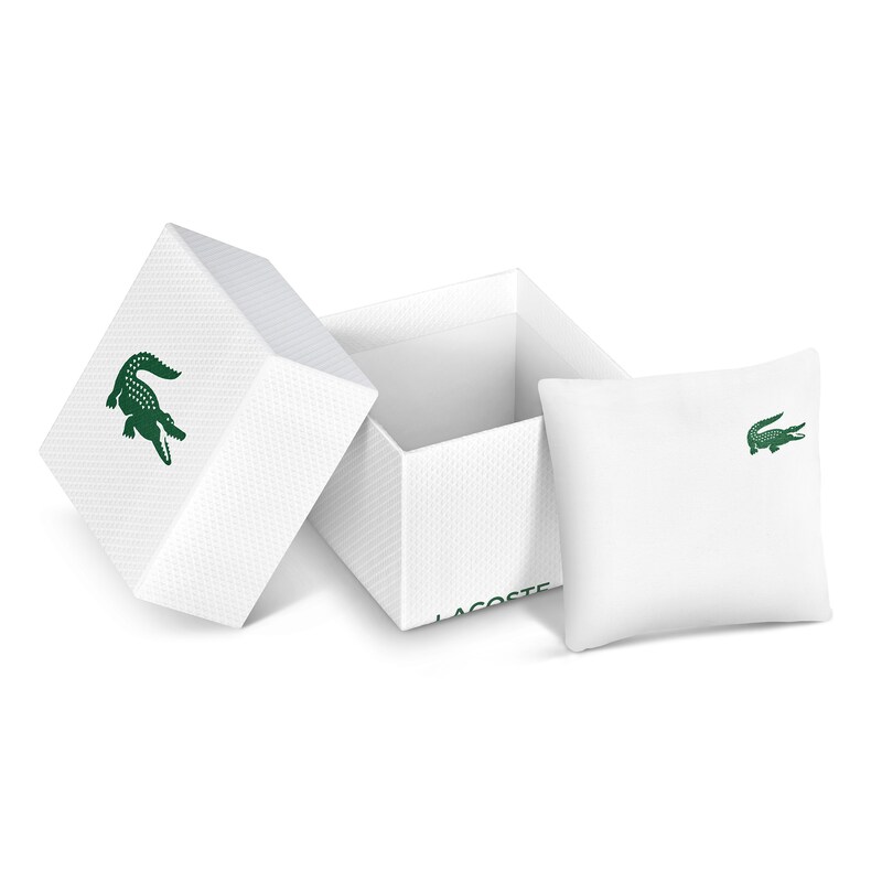 Main Image 5 of Lacoste Men's Boston Green Dial and Black Leather Strap Watch