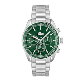Lacoste Men's Boston Green Dial Stainless Steel Bracelet Watch