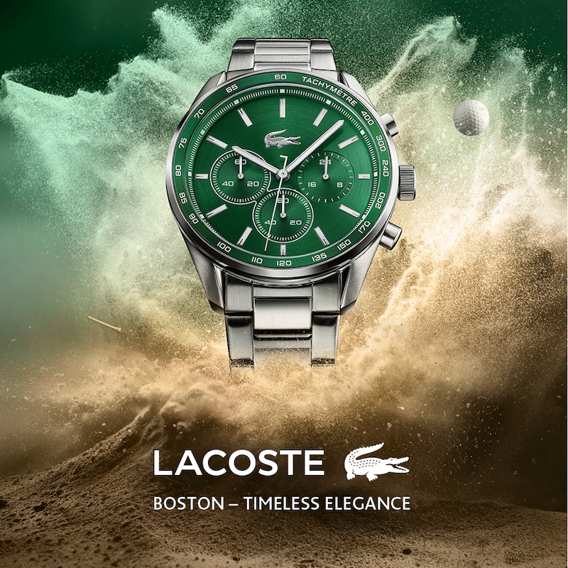 Main Image 3 of Lacoste Men's Boston Green Dial Stainless Steel Bracelet Watch