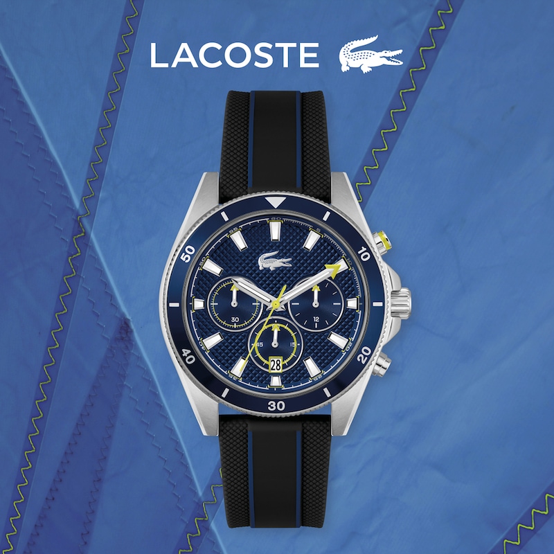 Main Image 4 of Lacoste Men's Mainsail Blue Dial & Blue Silicone Strap Watch