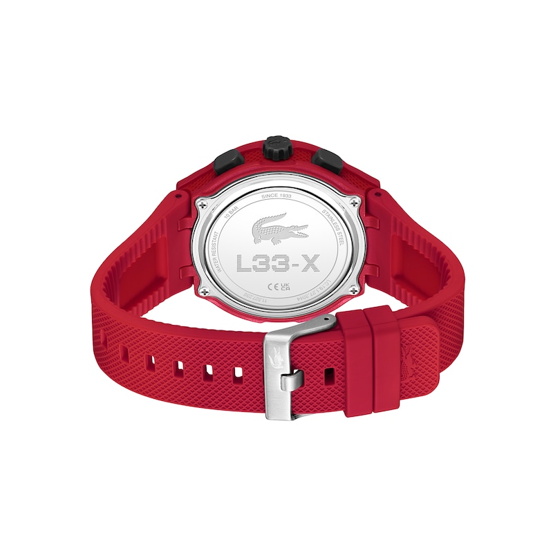 Main Image 3 of Lacoste Men's LC33 Black Dial Red Silicone Strap Watch