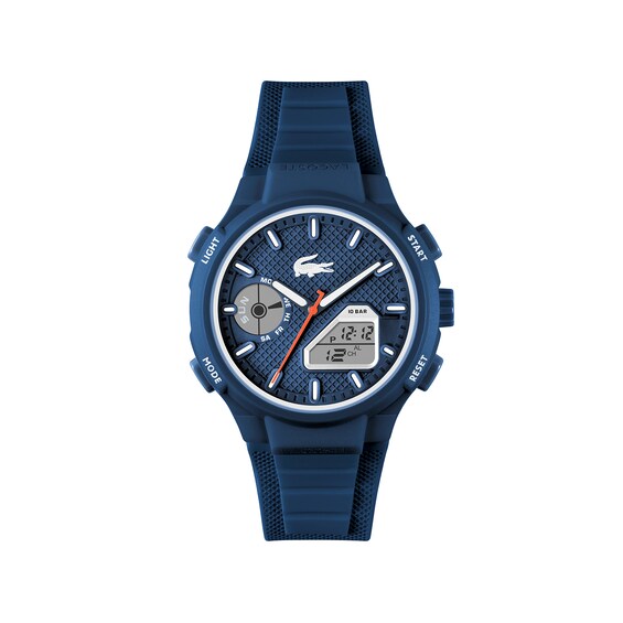 Lacoste Men's LC33 Blue Dial & Blue Silicone Strap Watch