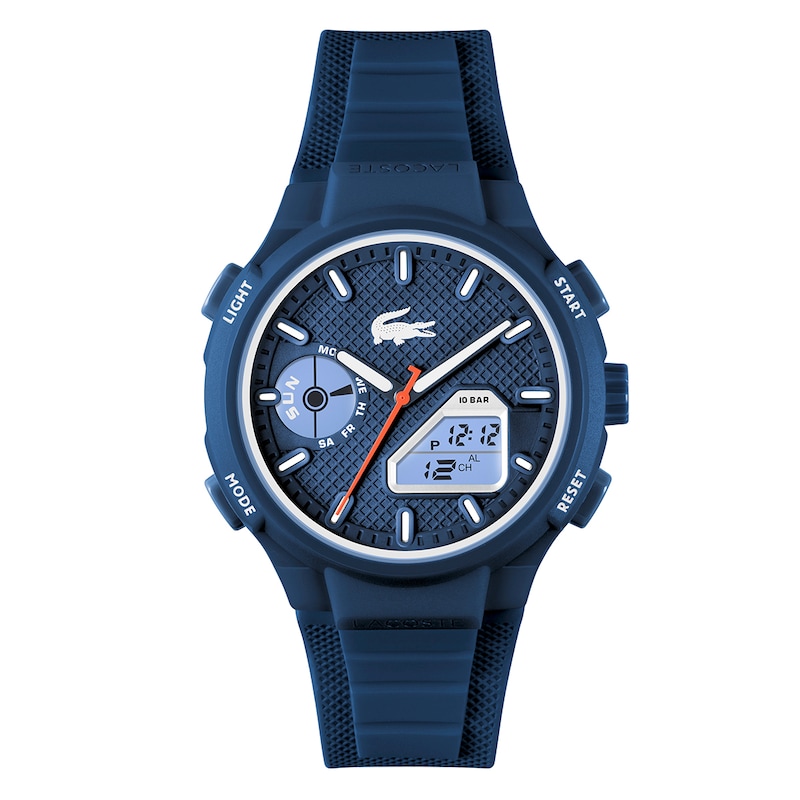 Main Image 6 of Lacoste Men's LC33 Blue Dial & Blue Silicone Strap Watch