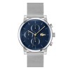 Thumbnail Image 1 of Lacoste Men's Replay Multifunction Blue Dial Silver Tone Stainless Steel Bracelet Watch