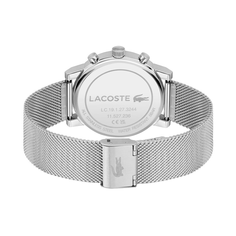 Main Image 5 of Lacoste Men's Replay Multifunction Blue Dial Silver Tone Stainless Steel Bracelet Watch