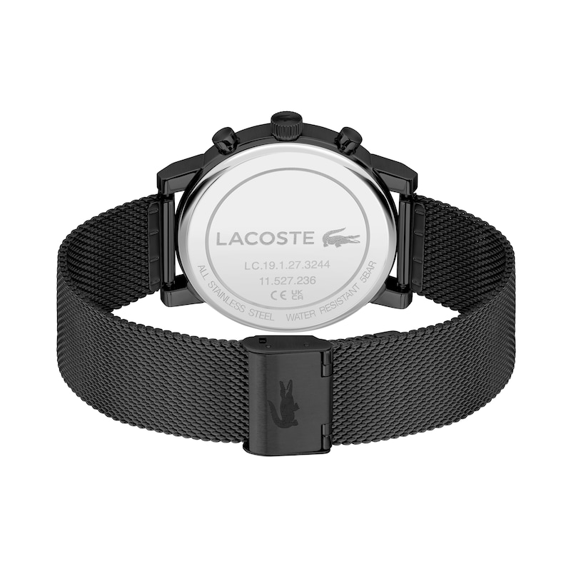 Main Image 4 of Lacoste Men's Replay Multifunction Black Dial Black IP Mesh Watch