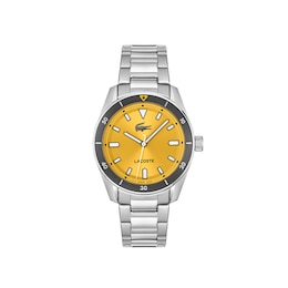 Lacoste Men's Boston Marigold Dial Stainless Steel Bracelet Watch