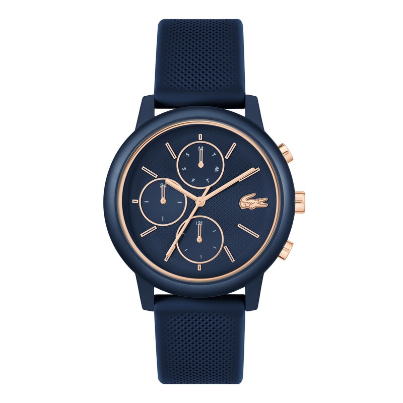 Main Image 1 of Lacoste Men's 12.12 Move Blue Dial Multifunction Navy Silicone Strap Watch
