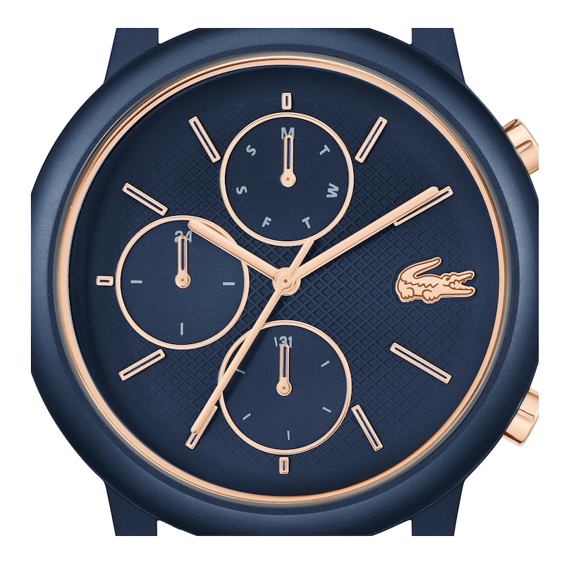 Main Image 2 of Lacoste Men's 12.12 Move Blue Dial Multifunction Navy Silicone Strap Watch