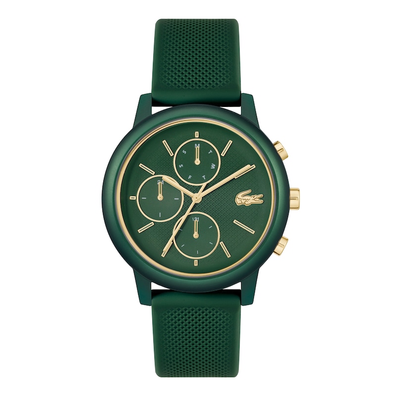 Main Image 1 of Lacoste Men's 12.12 Move Green Dial Multifunction Green Silicone Strap Watch