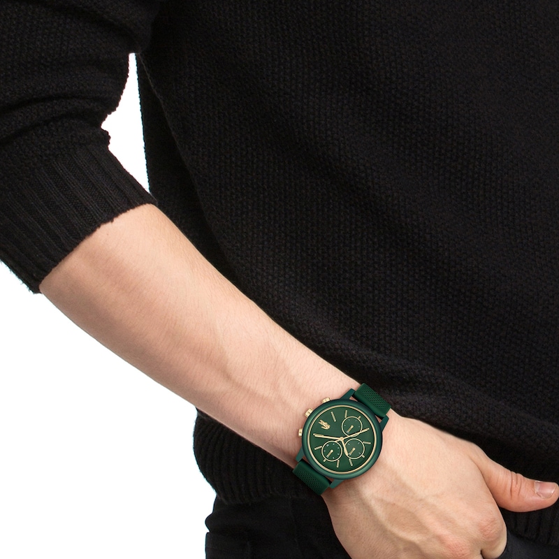 Main Image 6 of Lacoste Men's 12.12 Move Green Dial Multifunction Green Silicone Strap Watch