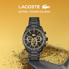 Thumbnail Image 4 of Lacoste Men's Boston Black Dial Chronograph Black IP Bracelet Watch