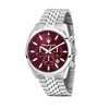Thumbnail Image 1 of Maserati Attrazione Chronograph Burgundy Dial Stainless Steel Bracelet Watch