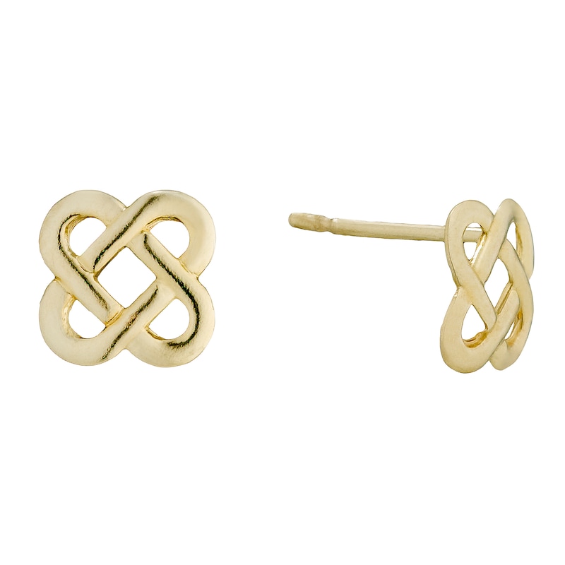 Main Image 1 of 9ct Yellow Gold Celtic Stud Earrings