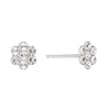 Thumbnail Image 0 of Children's Sterling Silver Dainty Crystal Flower Stud Earrings