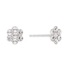 Thumbnail Image 1 of Children's Sterling Silver Dainty Crystal Flower Stud Earrings
