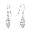 Thumbnail Image 1 of Sterling Silver Cubic Zirconia Cage Drop Earrings