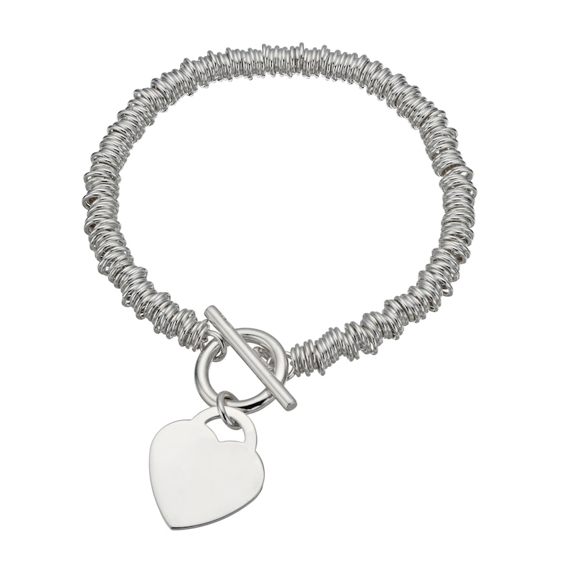 Sterling Silver Candy Heart Bracelet