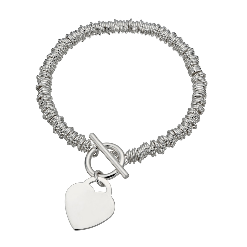 Main Image 1 of Sterling Silver Candy Heart Bracelet