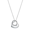 Thumbnail Image 0 of Sterling Silver Double Open Heart Pendant