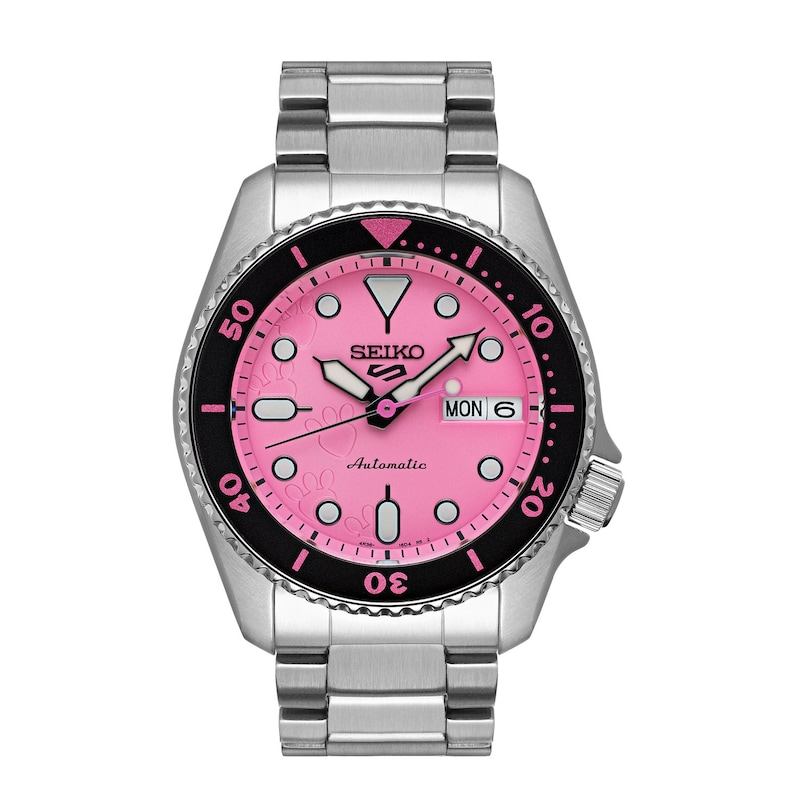 Main Image 1 of Seiko 5 Sports Pink Panther Stainless Steel Limited Edition Watch