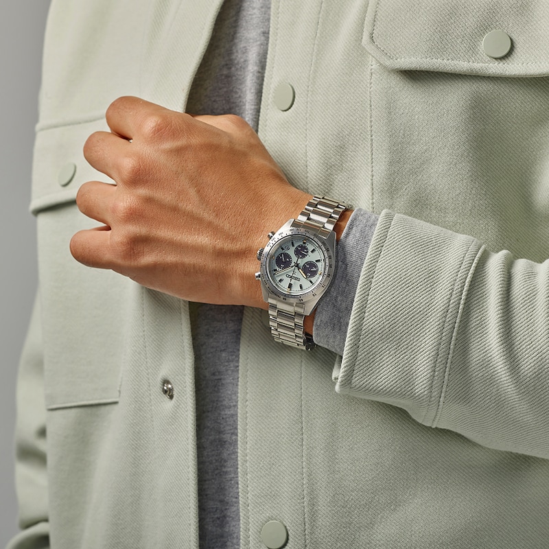 Main Image 2 of Seiko Prospex Speedtimer ‘Youngtimer’ Mint Green Dial Stainless Steel Bracelet Watch