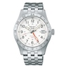 Thumbnail Image 1 of Seiko 5 Sports 'Overwhite' Field GMT White Dial Stainless Steel Bracelet Watch