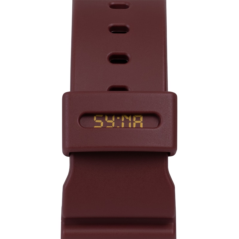 Main Image 5 of Casio G-Shock x Syna Central Cee Collab Limited Edition Digital Logo Dial & Bordeaux Red Resin Strap Watch