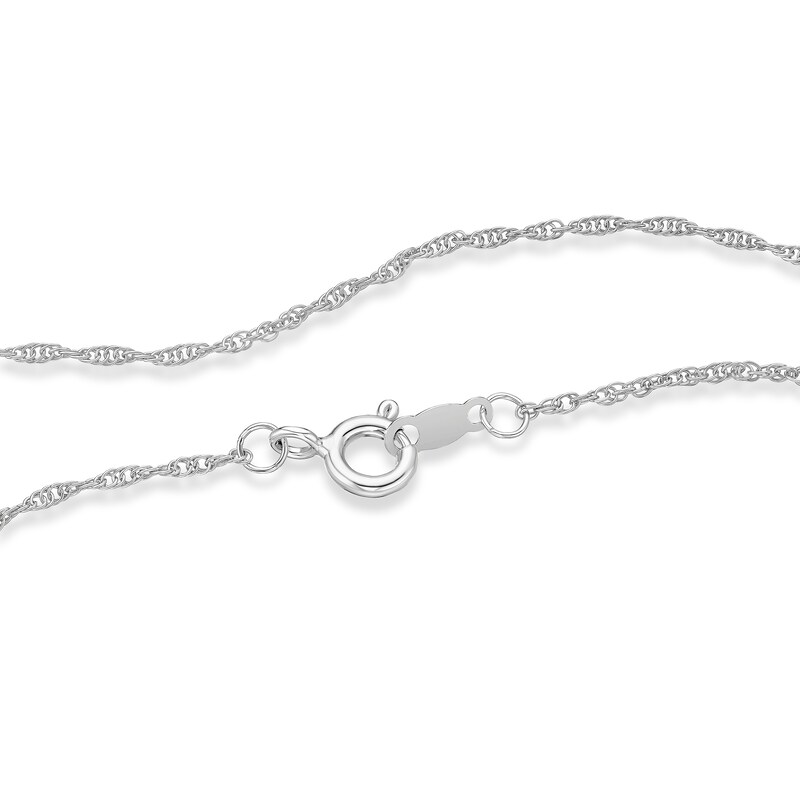 Main Image 3 of Dancing Diamonds Platinum Plated Sterling Silver 0.25ct Lab-Grown Diamond Heart Halo Pendant Necklace