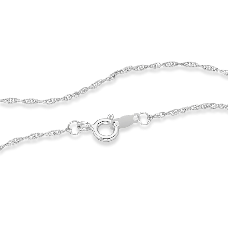 Main Image 3 of Dancing Diamonds Platinum Plated Sterling Silver 0.25ct Round Lab-Grown Diamond Halo Pendant Necklace