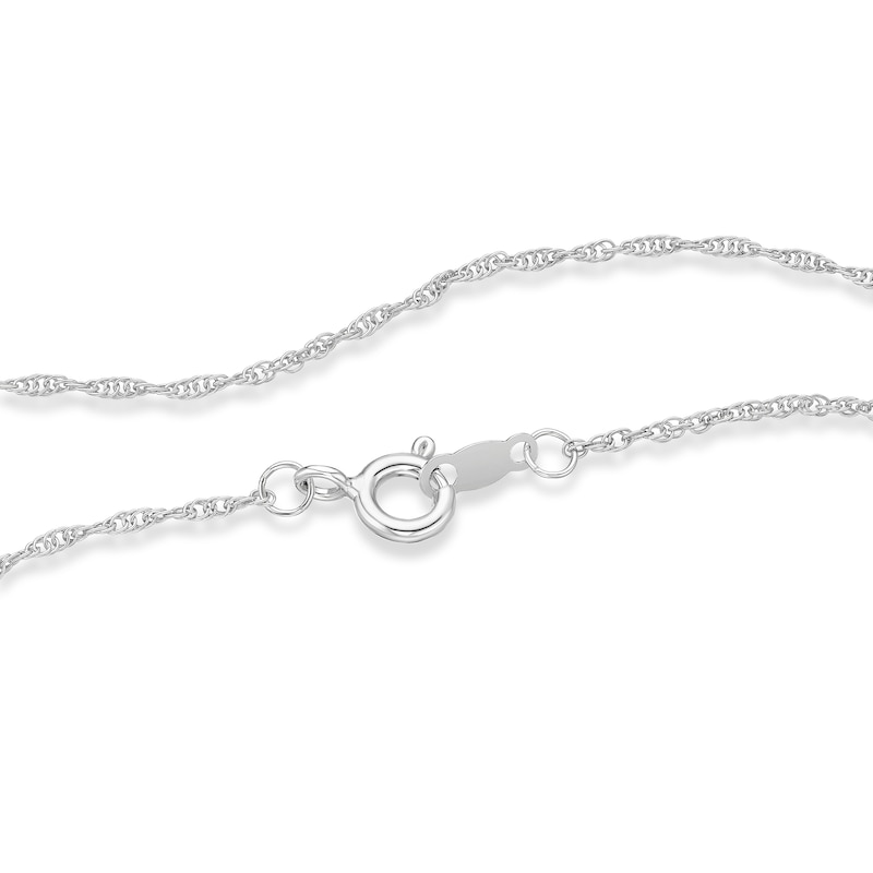 Main Image 3 of Dancing Diamonds Platinum Plated Sterling Silver 0.25ct Pear Cut Lab-Grown Diamond Halo Pendant Necklace