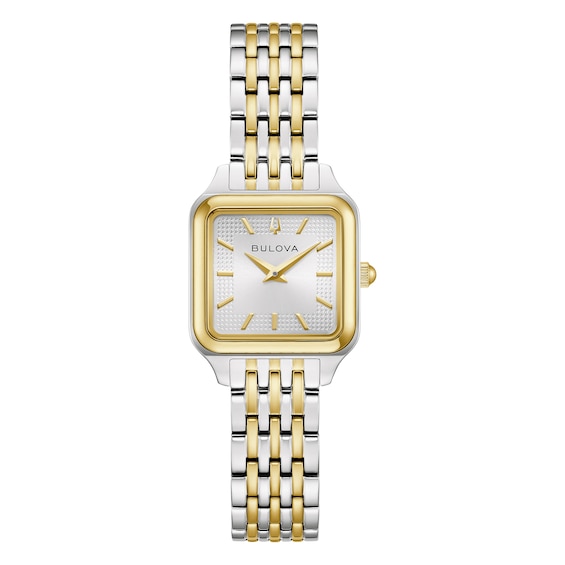 Bulova Sutton Women's Silver-Tone Dial & Two Tone Stainless Steel Bracelet Watch
