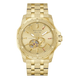 Bulova Marc Anthony Men's Champagne Dial & Golden Tone Stainless Steel Bracelet Watch