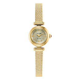 Citizen Women's Dress Gold Tone Dial & Golden Tone Stainless Steel Bracelet Watch