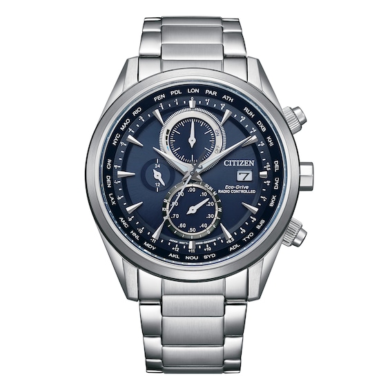 Citizen Sport Men's Blue Dial & Silver Tone Stainless Steel Bracelet Watch