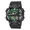 Thumbnail Image 1 of Casio AEQ 110W 3A2VEF TIMELESS Green Dial Black Resin Strap Watch