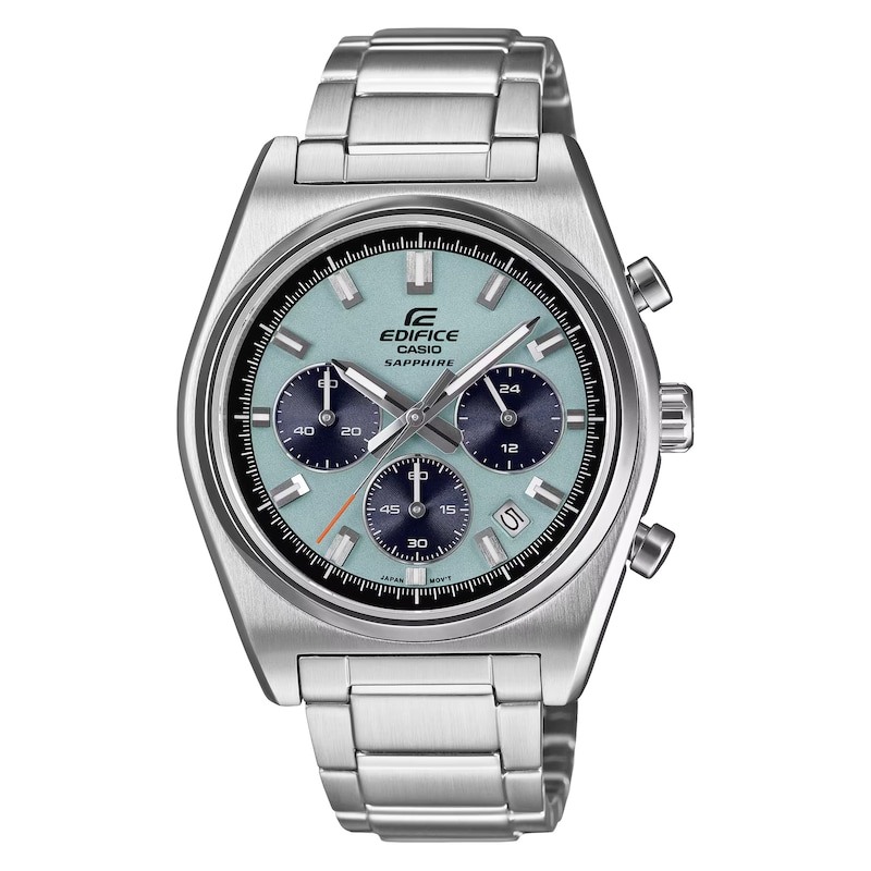 Main Image 1 of Edifice EFB 730D Chronograph Blue Dial Silver Tone Stainless Steel Bracelet Watch