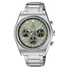 Thumbnail Image 1 of Edifice EFB 730D Chronograph Green Dial Silver Tone Stainless Steel Bracelet Watch