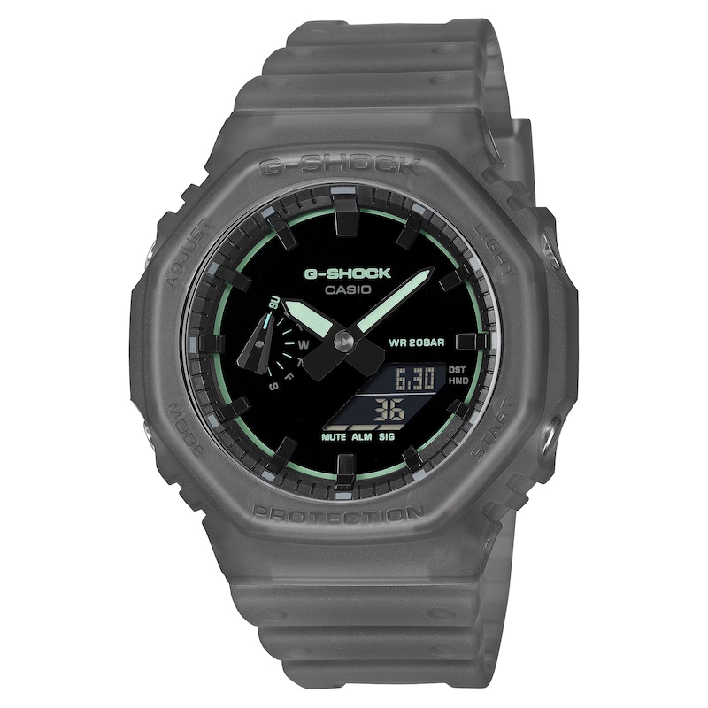 Main Image 1 of G Shock GA 2100K 1AER Smoked Light Black Dial Grey Resin Strap Watch