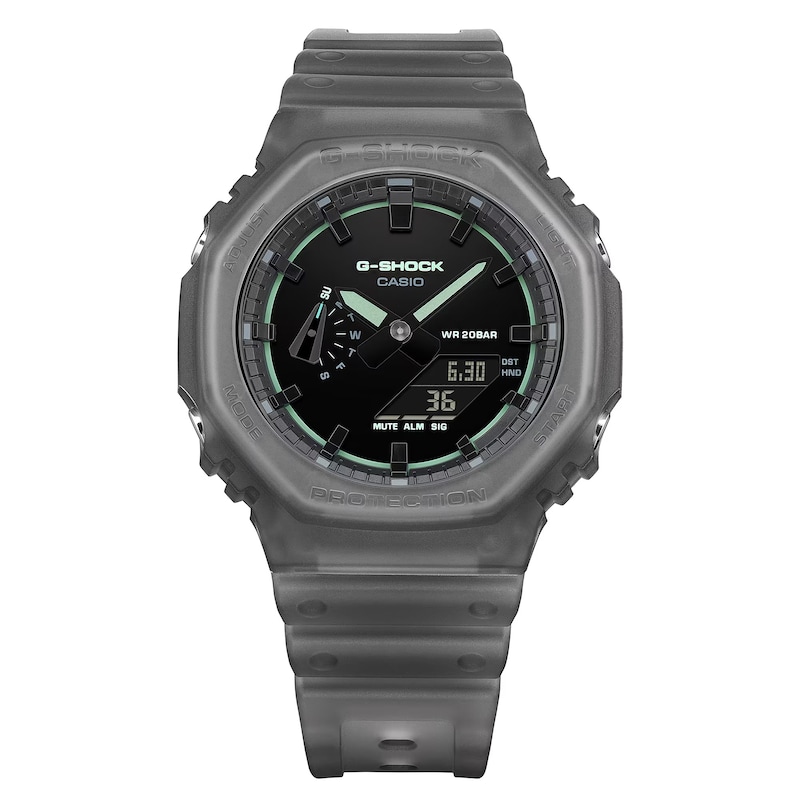 Main Image 2 of G Shock GA 2100K 1AER Smoked Light Black Dial Grey Resin Strap Watch