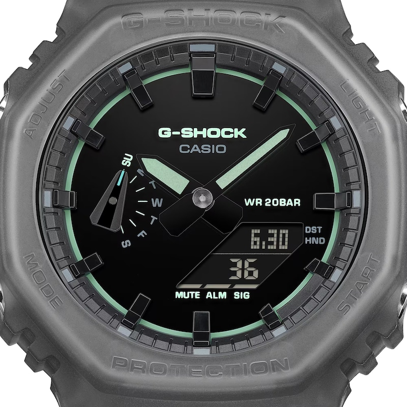 Main Image 3 of G Shock GA 2100K 1AER Smoked Light Black Dial Grey Resin Strap Watch
