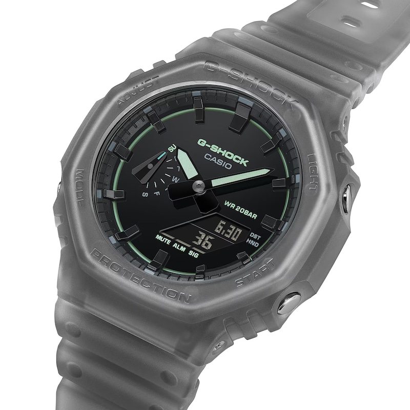 Main Image 4 of G Shock GA 2100K 1AER Smoked Light Black Dial Grey Resin Strap Watch