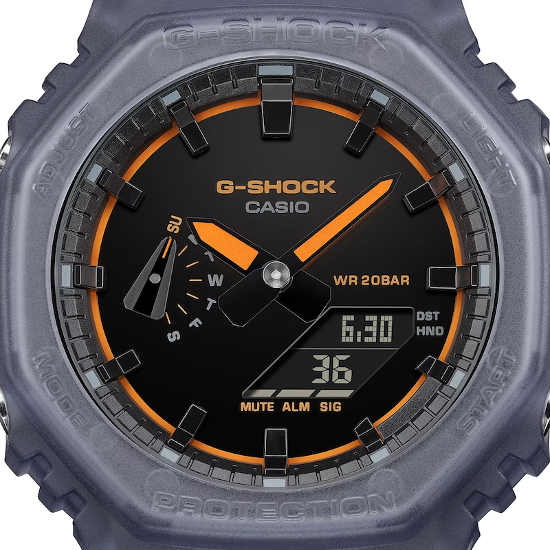 Main Image 3 of G Shock GA 2100K 2AER Smoked Light Black Dial Blue Resin Strap Watch