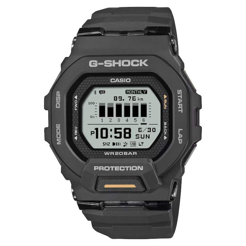 Main Image 1 of G Shock GBD 200 1A1ER Sport Tracker with Bluetooth Connectivity Black Dial Black Resin Strap Watch
