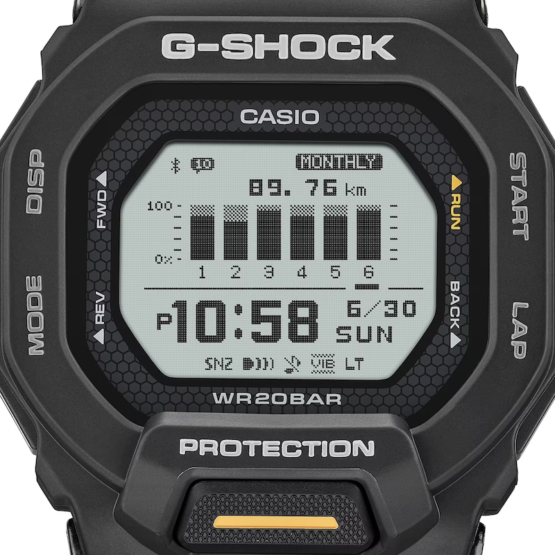 Main Image 4 of G Shock GBD 200 1A1ER Sport Tracker with Bluetooth Connectivity Black Dial Black Resin Strap Watch