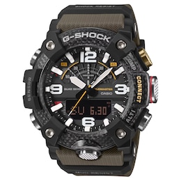 G Shock Master of G Mudmaster Black Dial Green Bio Resin Strap Watch