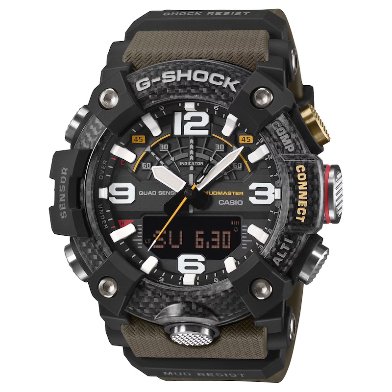 Main Image 1 of G Shock Master of G Mudmaster Black Dial Green Bio Resin Strap Watch